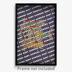 SUNY Oswego New York Poster (NY City Souvenir 11x17 Town Print)