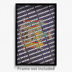 Chenango Bridge New York Poster (NY City Souvenir 11x17 Town Print)