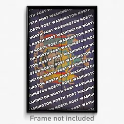 Port Washington North New York Poster (NY City Souvenir 11x17 Town Print)