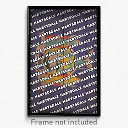 Hartsdale New York Poster (NY City Souvenir 11x17 Town Print)