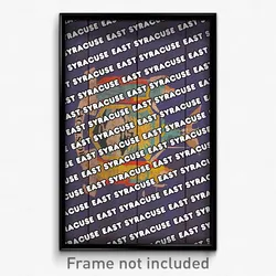 East Syracuse New York Poster (NY City Souvenir 11x17 Town Print)