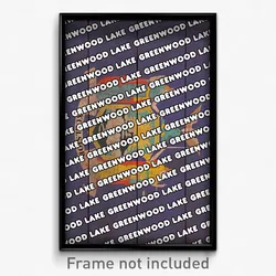 Greenwood Lake New York Poster (NY City Souvenir 11x17 Town Print)