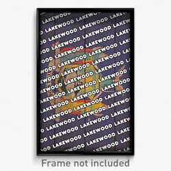Lakewood New York Poster (NY City Souvenir 11x17 Town Print)