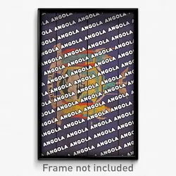 Angola New York Poster (NY City Souvenir 11x17 Town Print)