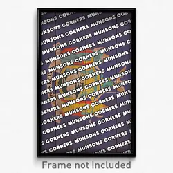 Munsons Corners New York Poster (NY City Souvenir 11x17 Town Print)
