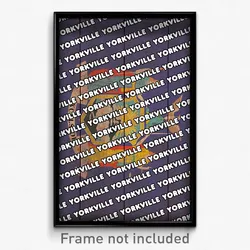Yorkville New York Poster (NY City Souvenir 11x17 Town Print)