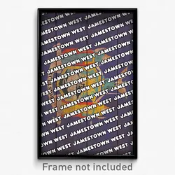 Jamestown West New York Poster (NY City Souvenir 11x17 Town Print)