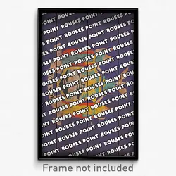 Rouses Point New York Poster (NY City Souvenir 11x17 Town Print)