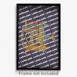 Lakeland New York Poster (NY City Souvenir 11x17 Town Print)