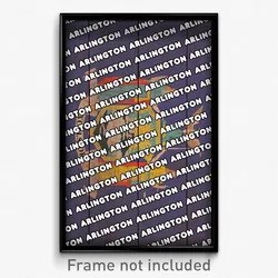 Arlington New York Poster (NY City Souvenir 11x17 Town Print)