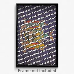 Lake Katrine New York Poster (NY City Souvenir 11x17 Town Print)