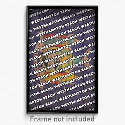 Westhampton Beach New York Poster (NY City Souvenir 11x17 Town Print)