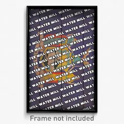 Water Mill New York Poster (NY City Souvenir 11x17 Town Print)
