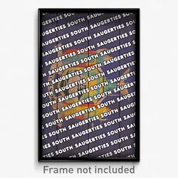Saugerties South New York Poster (NY City Souvenir 11x17 Town Print)