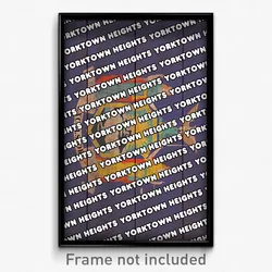 Yorktown Heights New York Poster (NY City Souvenir 11x17 Town Print)
