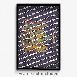 East Ithaca New York Poster (NY City Souvenir 11x17 Town Print)