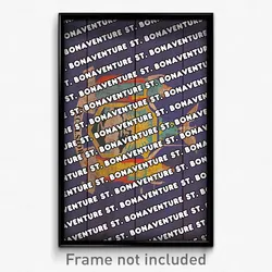 St. Bonaventure New York Poster (NY City Souvenir 11x17 Town Print)