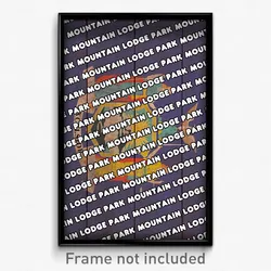 Mountain Lodge Park New York Poster (NY City Souvenir 11x17 Town Print)