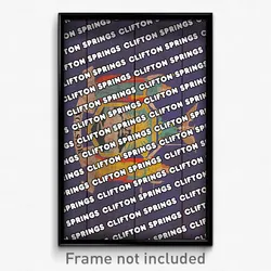 Clifton Springs New York Poster (NY City Souvenir 11x17 Town Print)