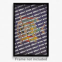 Great River New York Poster (NY City Souvenir 11x17 Town Print)