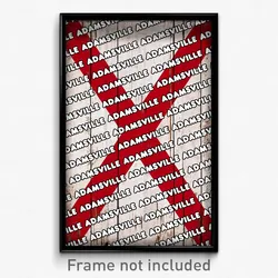 Adamsville Alabama Poster (AL City Souvenir 11x17 Town Print)