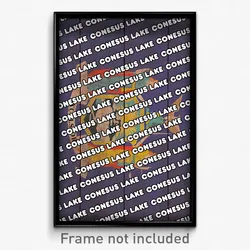 Conesus Lake New York Poster (NY City Souvenir 11x17 Town Print)