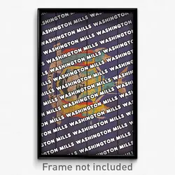 Washington Mills New York Poster (NY City Souvenir 11x17 Town Print)
