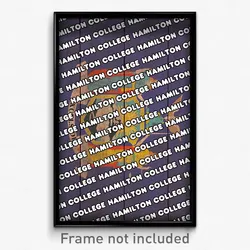 Hamilton College New York Poster (NY City Souvenir 11x17 Town Print)