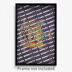 Merritt Park New York Poster (NY City Souvenir 11x17 Town Print)