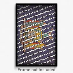 Huntington Bay New York Poster (NY City Souvenir 11x17 Town Print)