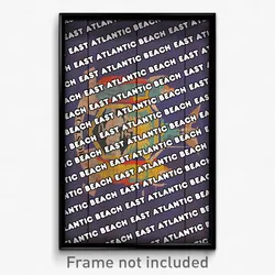 East Atlantic Beach New York Poster (NY City Souvenir 11x17 Town Print)