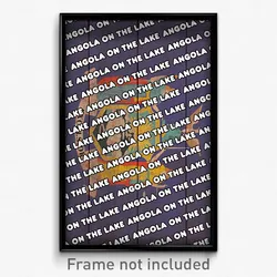 Angola on the Lake New York Poster (NY City Souvenir 11x17 Town Print)