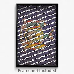 Washington Heights New York Poster (NY City Souvenir 11x17 Town Print)