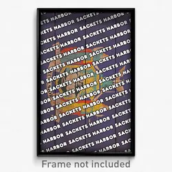 Sackets Harbor New York Poster (NY City Souvenir 11x17 Town Print)