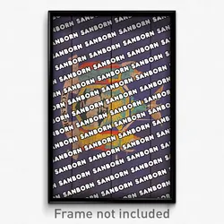 Sanborn New York Poster (NY City Souvenir 11x17 Town Print)