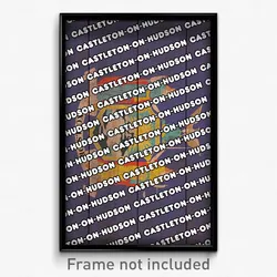 Castleton-on-Hudson New York Poster (NY City Souvenir 11x17 Town Print)