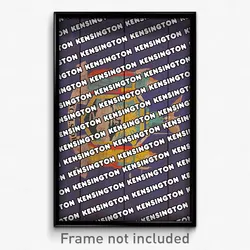 Kensington New York Poster (NY City Souvenir 11x17 Town Print)