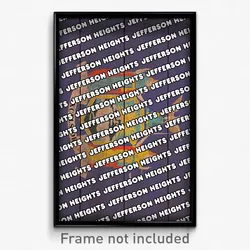 Jefferson Heights New York Poster (NY City Souvenir 11x17 Town Print)