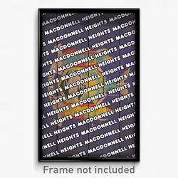 MacDonnell Heights New York Poster (NY City Souvenir 11x17 Town Print)