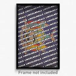 Lincolndale New York Poster (NY City Souvenir 11x17 Town Print)
