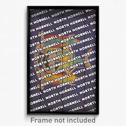 North Hornell New York Poster (NY City Souvenir 11x17 Town Print)