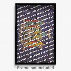 Alexandria Bay New York Poster (NY City Souvenir 11x17 Town Print)