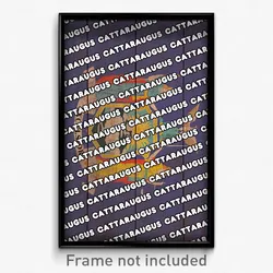 Cattaraugus New York Poster (NY City Souvenir 11x17 Town Print)