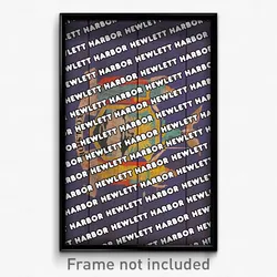 Hewlett Harbor New York Poster (NY City Souvenir 11x17 Town Print)