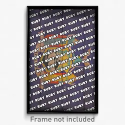 Ruby New York Poster (NY City Souvenir 11x17 Town Print)