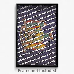 Roslyn Harbor New York Poster (NY City Souvenir 11x17 Town Print)
