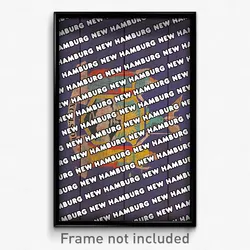 New Hamburg New York Poster (NY City Souvenir 11x17 Town Print)