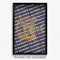 Walworth New York Poster (NY City Souvenir 11x17 Town Print)