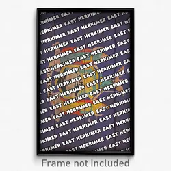 East Herkimer New York Poster (NY City Souvenir 11x17 Town Print)