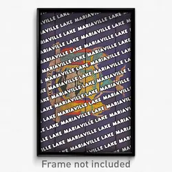 Mariaville Lake New York Poster (NY City Souvenir 11x17 Town Print)